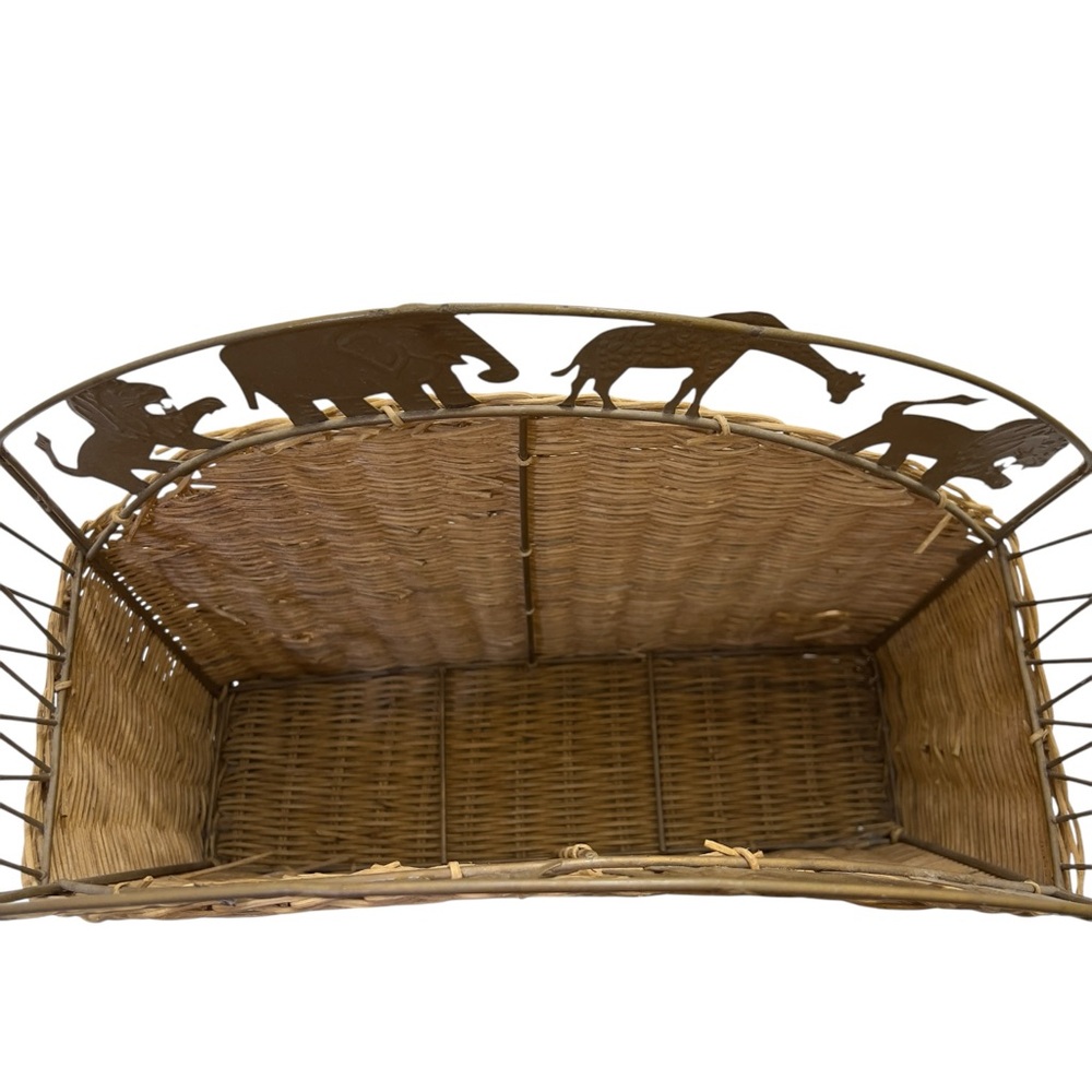 Vintage Wicker Safari Magazine Rack - Picture 6 of 16